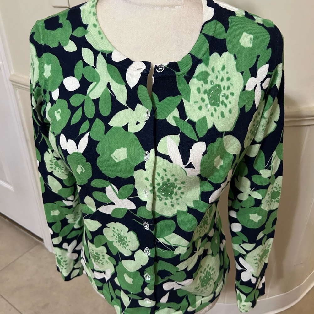 Charter Club Floral Cardigan/Small Petite/EUC